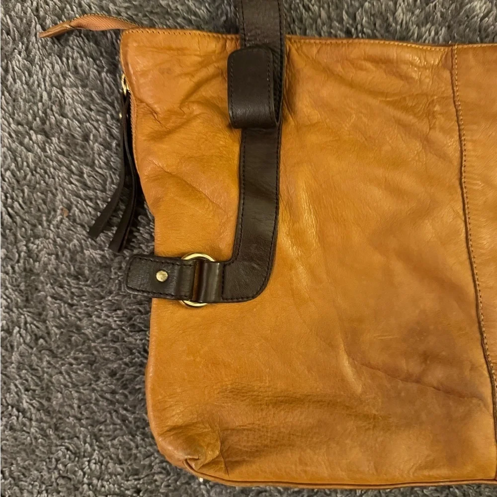 VALENTINA Brown Leather Shoulder Bag